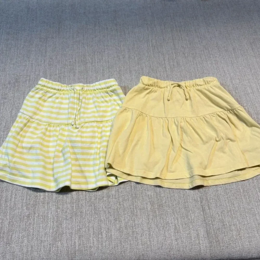 Old Navy 3T Girls Skorts Yellow Green
